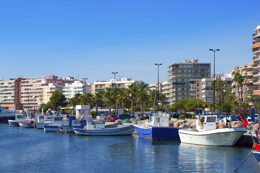 Alicante Santa Pola port marina from valencian Community